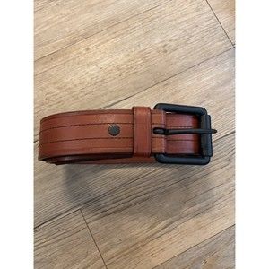 Carhartt leather belt interchangeable belt buckle western size 34